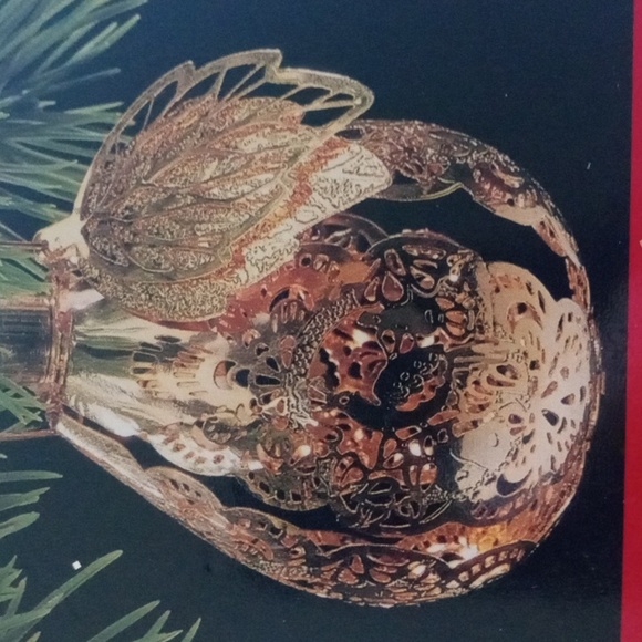 Vintage 1990 Hallmark Lighted  Ornament Partridges in a Pear NIB - Picture 10 of 12